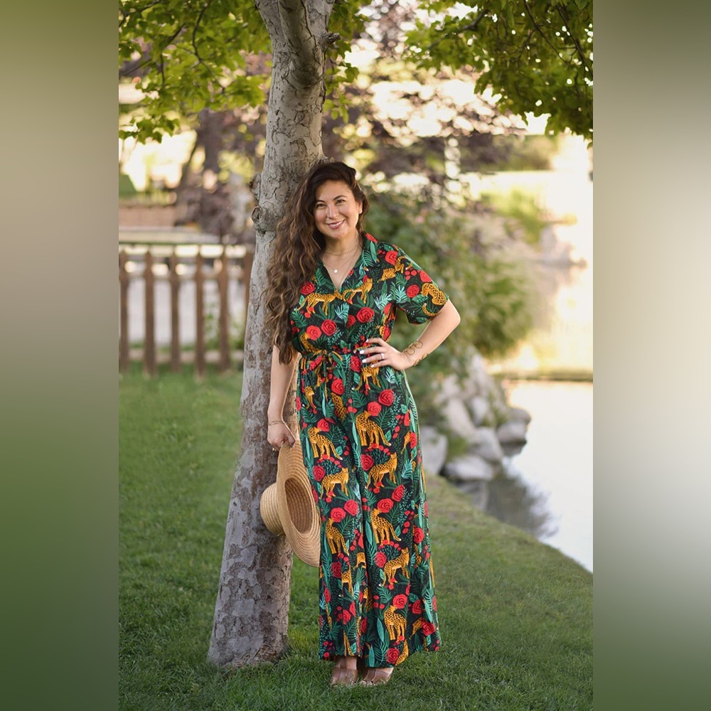 America & Beyond, Jaguar Paradise Jumpsuit, NWT, Medium, True to size.